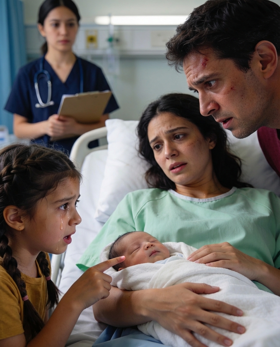 AFTER I CAME HOME FROM THE HOSPITAL, MY 9-YEAR-OLD DAUGHTER TOOK ONE LOOK AT THE BABY AND SUDDENLY STARTED SOBBING. SHE POINTED AT THE CRIB AND SCREAMED, MOM, GET RID OF IT! RIGHT NOW! I FROZE AND SNAPPED, WHAT IS WRONG WITH YOU?! HER WHOLE BODY WAS SHAKING AS SHE GRABBED MY SLEEVE AND WHISPERED, BECAUSE… THAT ISN’T YOUR BABY. AND I FELT MY KNEES GO WEAK.