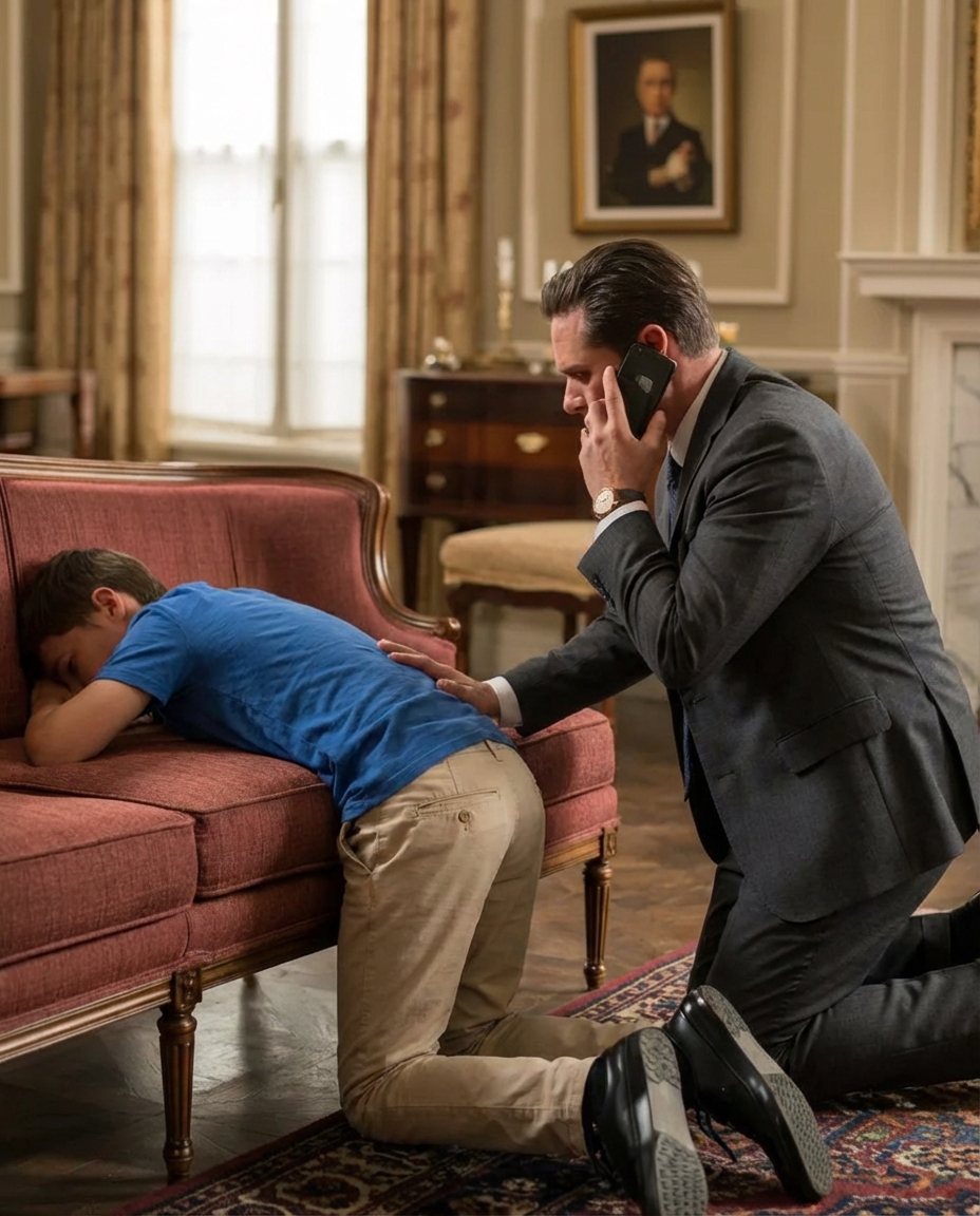 The boy couldn’t sit after returning from his mother’s house — the millionaire called 911.