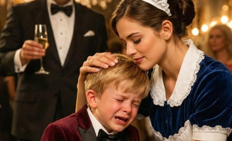 “WHOEVER CAN MAKE MY SON SPEAK WILL MARRY ME.” ANNOUNCED THE BILLIONAIRE—AND THE MAID LEFT EVERY GUEST SPEECHLESS.