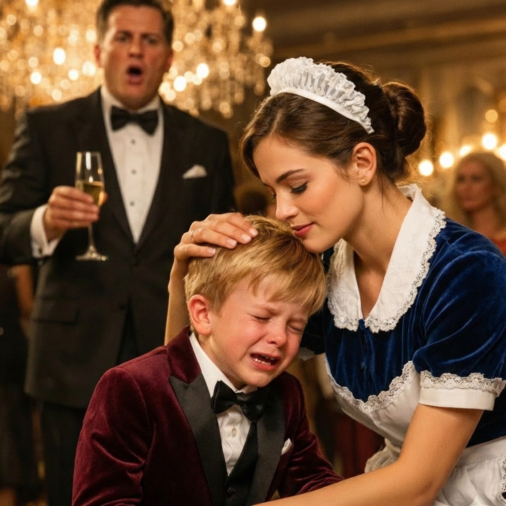 “WHOEVER CAN MAKE MY SON SPEAK WILL MARRY ME.” ANNOUNCED THE BILLIONAIRE—AND THE MAID LEFT EVERY GUEST SPEECHLESS.