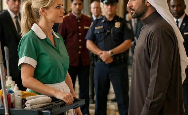 A man spoke in Arabic… and the cleaning lady responded in a way that left everyone speechless…