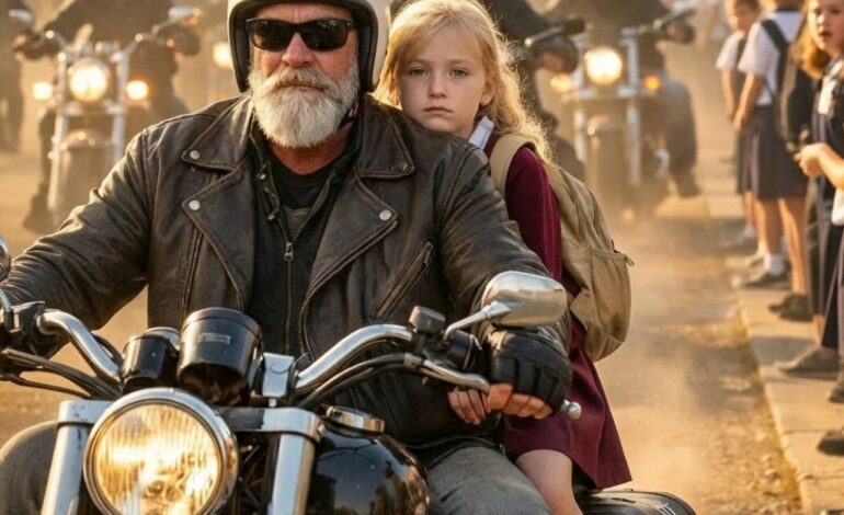 She Walked to School Alone Every Day… Until a Dozen Bikers Appeared