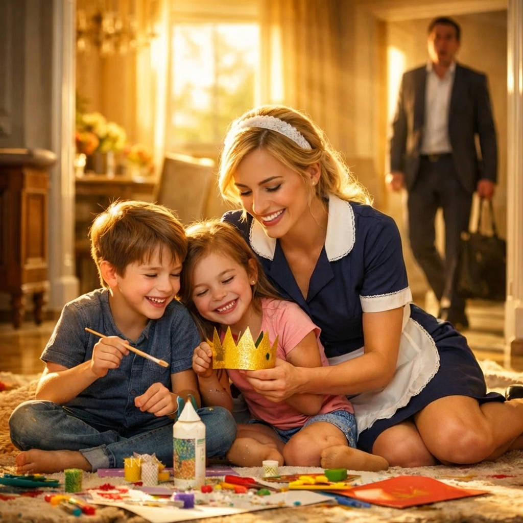 Millionaire Came Home Early — What He Saw His Maid Doing With His Kids Made Him Cry…