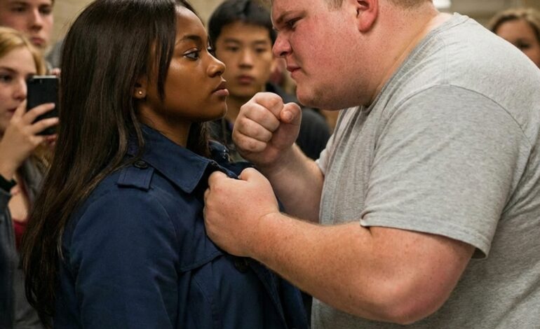 The School Bully Lays Hands on a Quiet Girl, 10 Seconds Later, He Regrets Everything…Emma Rodriguez walked through the halls of Lincoln High like a ghost, there but barely noticed.