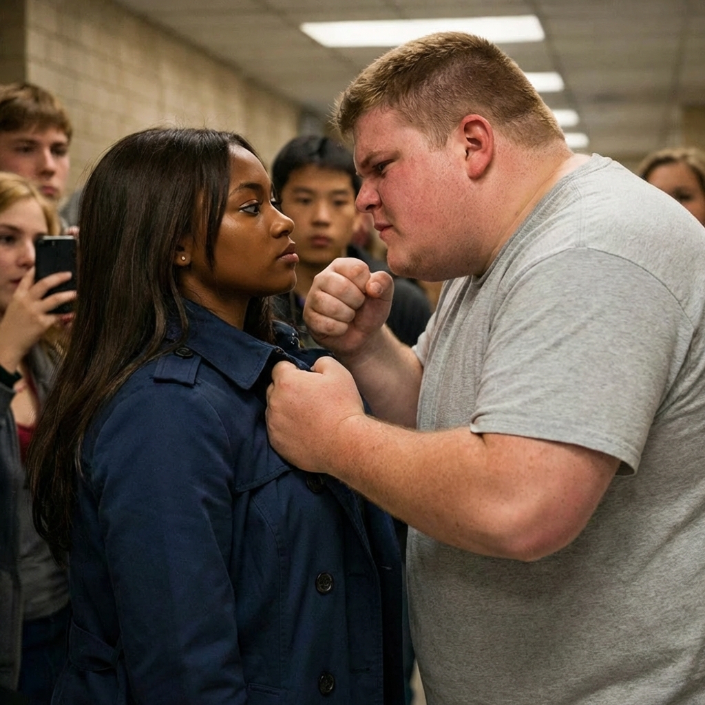The School Bully Lays Hands on a Quiet Girl, 10 Seconds Later, He Regrets Everything…Emma Rodriguez walked through the halls of Lincoln High like a ghost, there but barely noticed.
