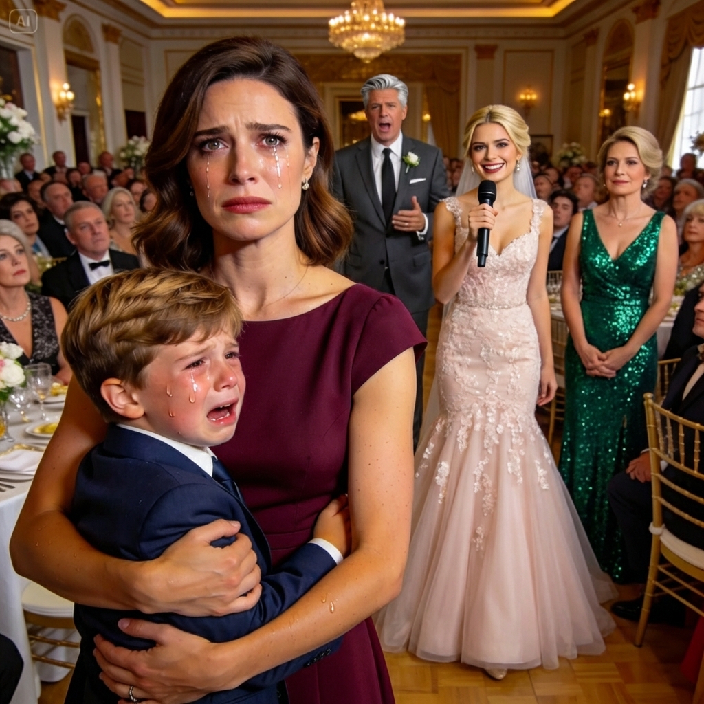 My sister grabbed the mic at her wedding: “Let’s auction my single mother sister and her poor son!” The crowd laughed. My mother added: “Start at $0 – they have no value.” Then a stranger’s voice: “One million dollars.” What happened next changed everything…