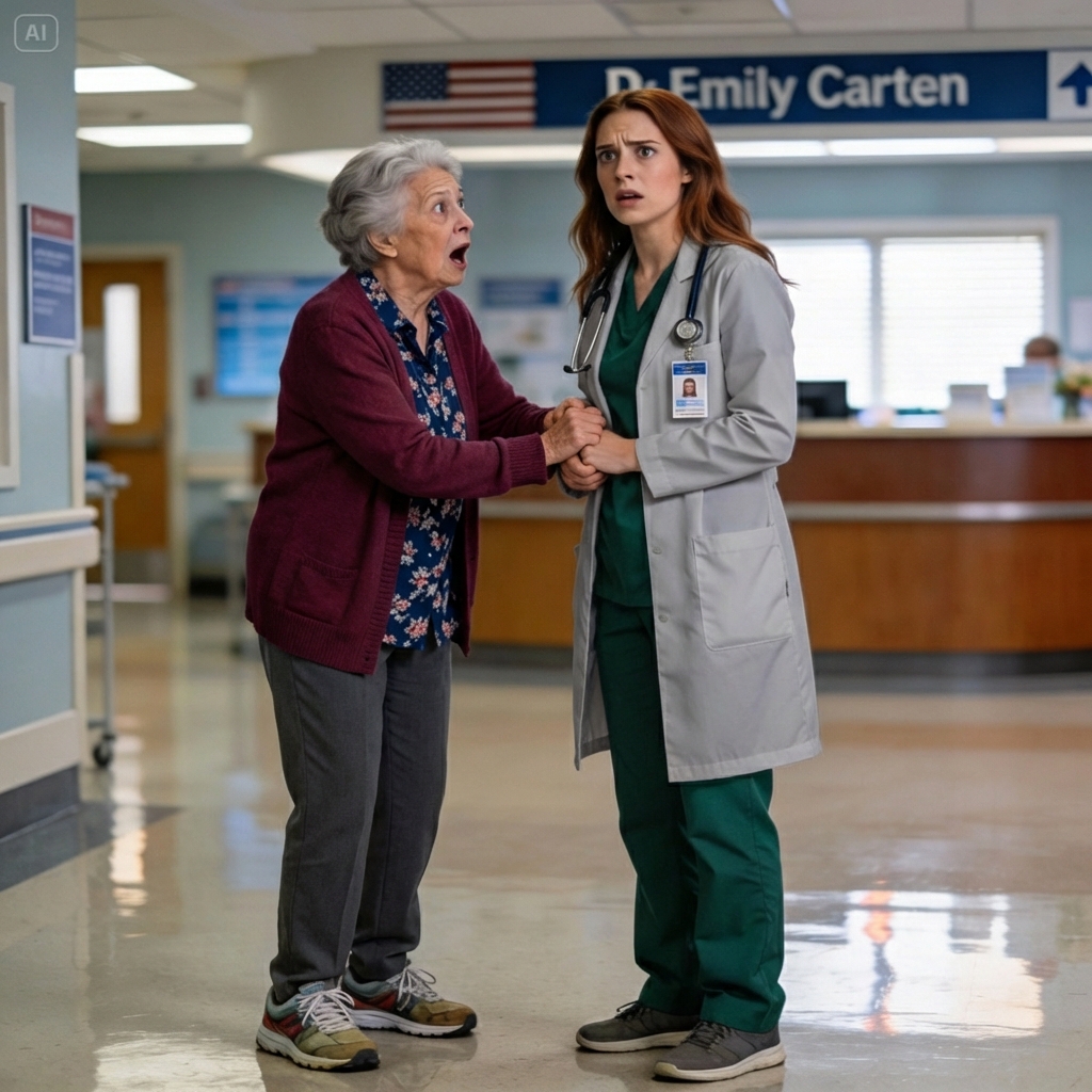 A Year Ago, A Woman Secretly Began Giving Money For Medicine To An Elderly Cleaning Lady. And Today, The Old Woman Grabbed Her By The Sleeve: “Tomorrow, Enter The Hospital Only Through The Staff Entrance. Do Not Go In Through The Main Entrance. Trust Me — This Is Important. The Day After Tomorrow, I’ll Explain Everything.” And In The Morning…