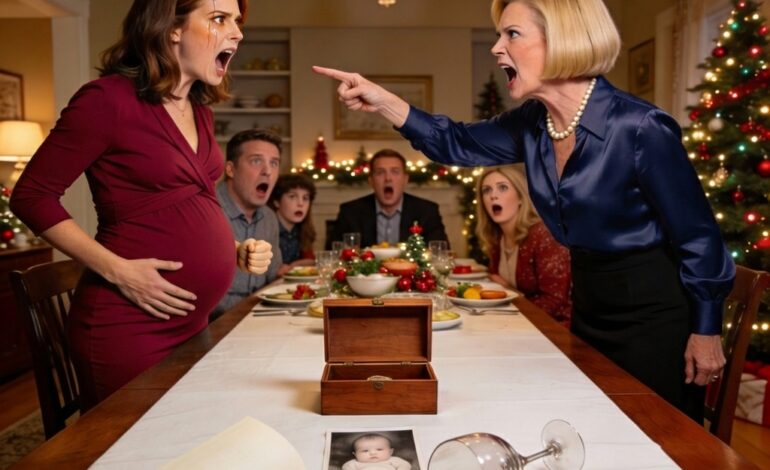 “On Christmas Day, I Shared My News: I Was Pregnant. My Mother’s Face Hardened, Yelled, ‘I Will Not Have You, Nor That Illegitimate Child, Associated With This Family. You Are Dead To Me And I’ve Cut You From The Will.’ I Left My Gift On The Table And Walked Out. When She Opened The Box, She Kept Screaming…”