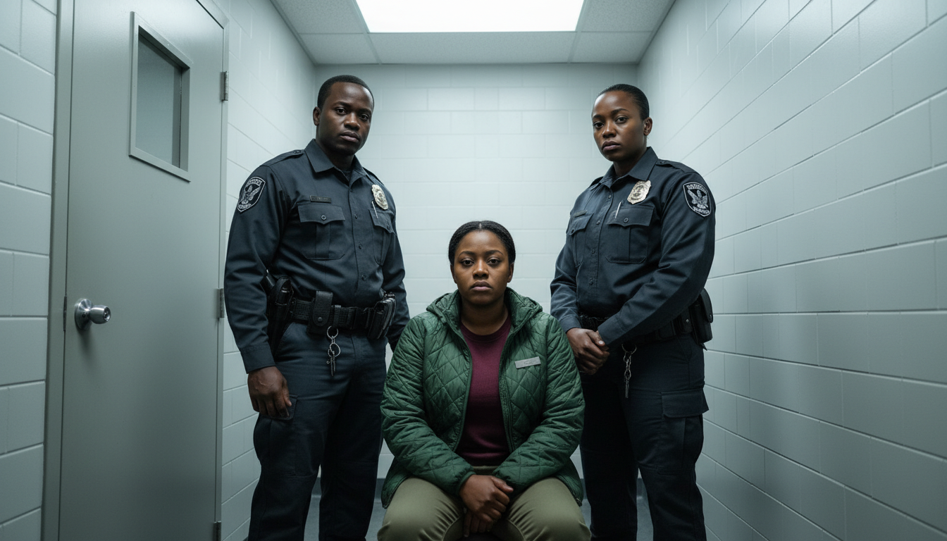 The night had already swallowed Lagos when the police van screeched to a halt in front of the upscale hotel on the island. Neon lights flickered against the wet pavement, reflecting the tension that hung thick in the air. Inside the hotel corridor, guests peeked from half-opened doors, drawn by the sound of boots, radios crackling, and angry voices. Something was happening, and everyone could feel it.