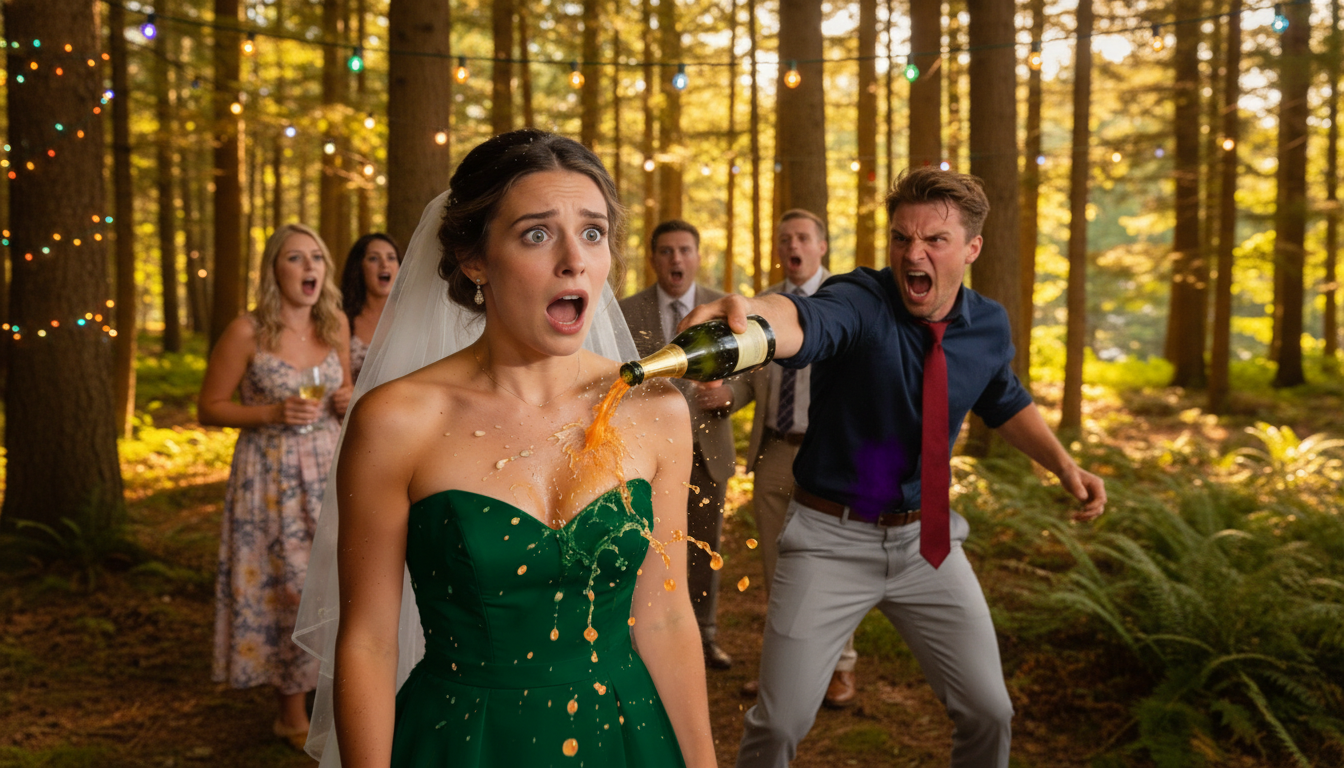 At my wedding, my older brother threw champagne, smashed my wedding cake, and shouted, “This is what you get for acting like you’re better!” My parents hugged him and said, “He just needs to let it out.” I said nothing and did what no one expected…