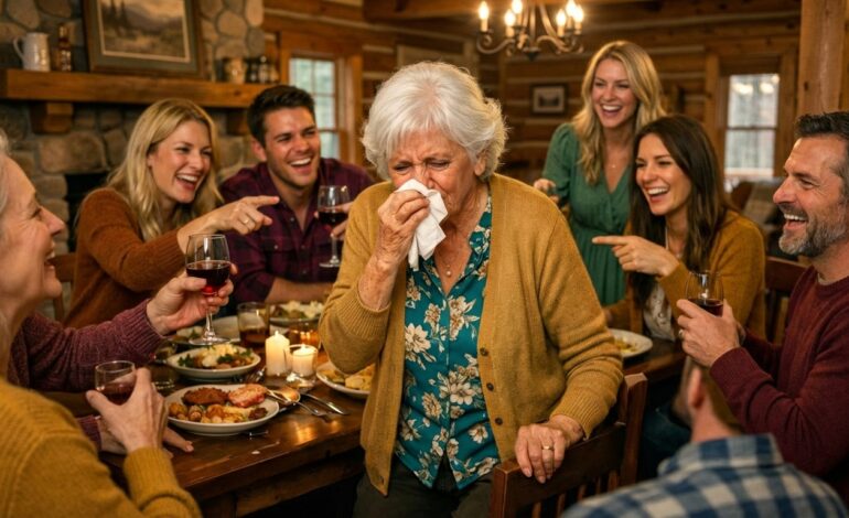 My son-in-law yelled, “That useless old woman again?”… I left, and my response the next day froze him in his tracks… I was having dinner with my family.