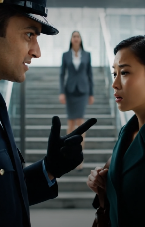 Having decided to surprise her husband, the woman came to his work, but was stopped at the entrance by a security guard: “Excuse me, I know my boss’s wife very well – and it’s definitely not you.”