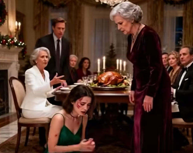 During a family dinner, my son-in-law stood up and slapped my daughter right in front of everyone, and his mother even clapped and said, “That’s how you teach a child.” I didn’t say a single word; I simply picked up my phone and quietly called someone. A few hours later, everyone sitting at that table finally understood who they had messed with.