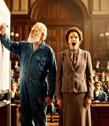 Solve This Equation, and I’ll Marry You The air in Hall 402 always smelled of floor wax and old ambition.  Dr. Elena Vance adjusted her glasses, the sharp click of her heels echoing against the linoleum. At forty-five, Elena was the youngest Department Head of Mathematics at Brentley University. She was brilliant, elegant, and—as the campus rumors went—composed of equal parts ice and calculus.