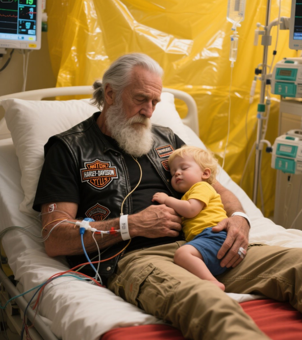 This Biker Held a Screaming Toddler for 6 Hours — When No One Else Could Calm Him Down…