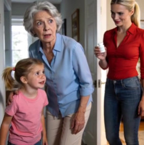 When my son’s family came for a pool party, my 4-year-old granddaughter wouldn’t change into her swimsuit. “My tummy hurts…” she said, sitting alone. My son coldly said “leave her alone” and his wife added “don’t interfere.” But when I went to the bathroom, my granddaughter secretly followed me. With a trembling voice she said “Grandma, actually… mommy and daddy…”