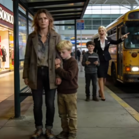 My sister’s child flew business class. My son and I were sent on a 12-hour bus ride. Mom laughed, “Did you think you’d fly business?” My sister smirked, “A filthy bus suits you.” Her child sneered, “Mom, buses stink!” As they waved from the airport, we quietly boarded. But my parents had no idea this trip would change everything…