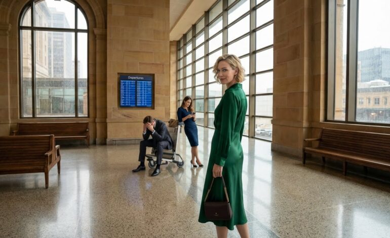 But just as they reached the airport gate