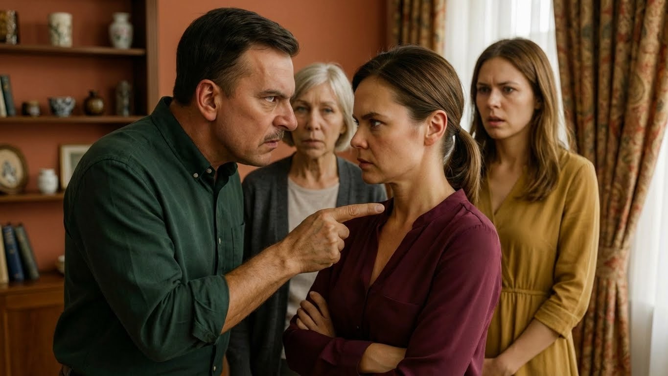 “Shut up! Masha, you’d better not make me angry, or you’ll get it! My mother and my sister need a car—and you’re going to buy it!” her husband hissed.