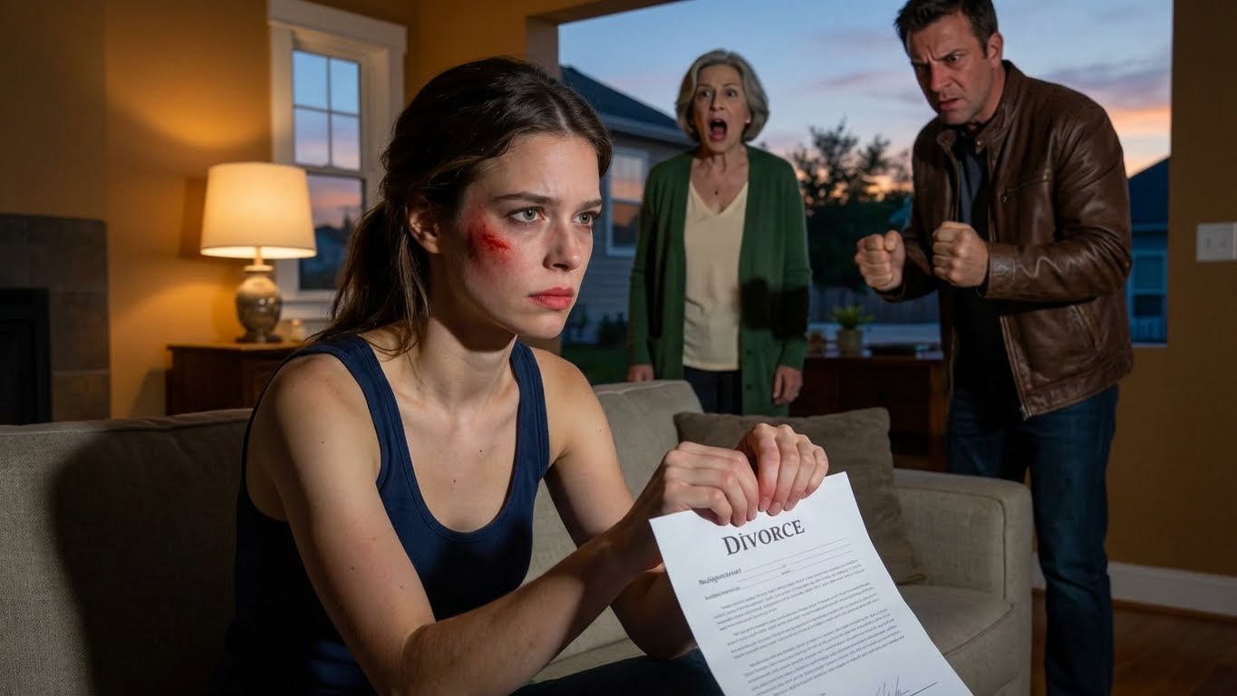 “She violently assaulted our son,” they told the police