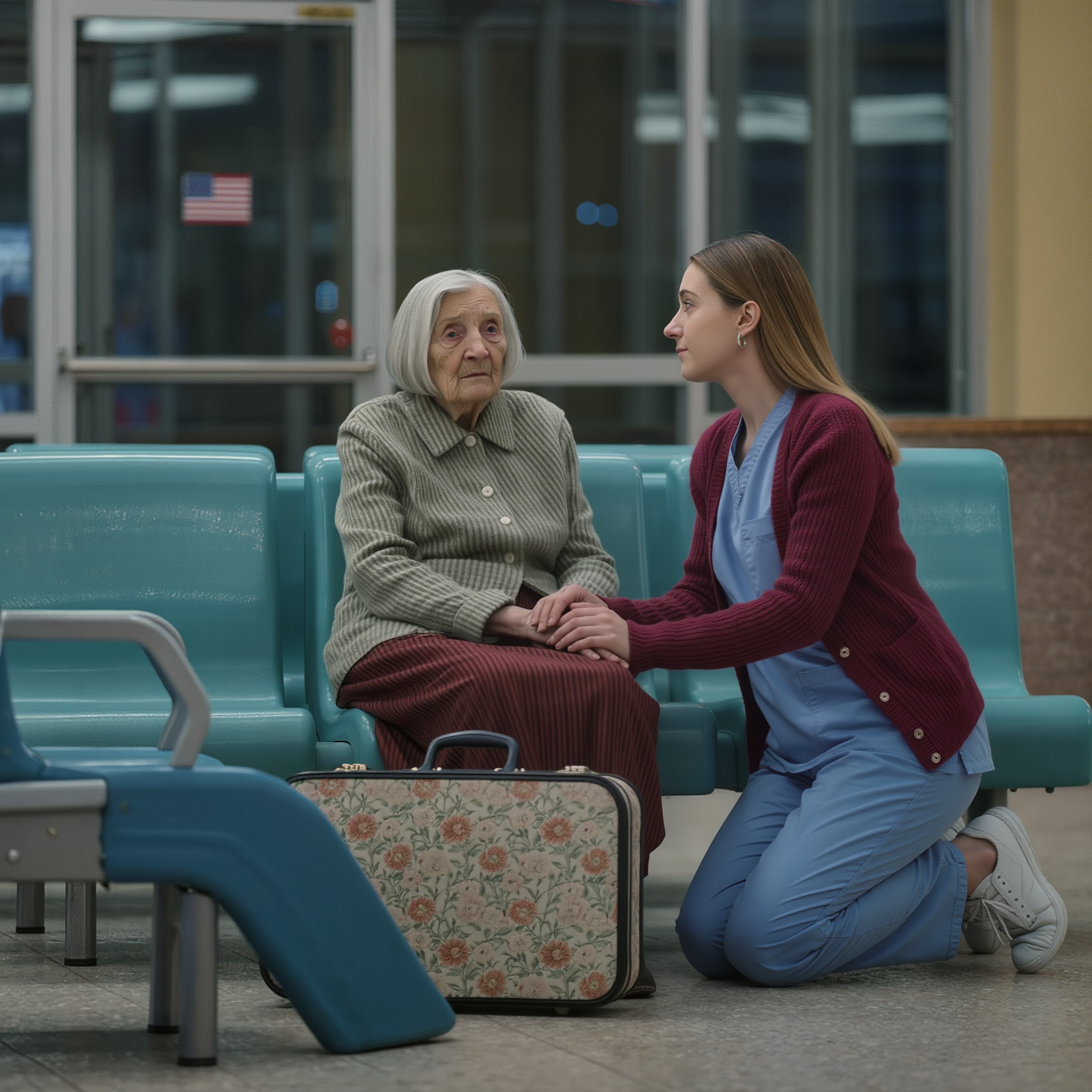 On New Year’s Eve, my daughter-in-law announced, ‘We’re putting you in a nursing home. You don’t have a role here anymore. That’s the decision.’ I quietly rushed to pack a small bag and decided to leave. At the bus station, I couldn’t stop crying. A young woman asked if I was okay, so I told her everything. She made a phone call and said, “Dad, I found her. Yes, I’m sure.”