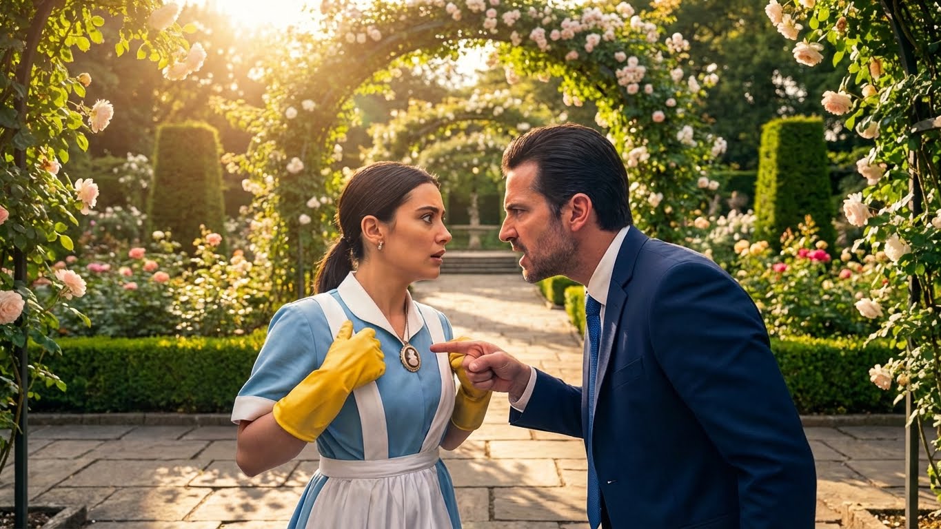 “THIS IS MY LATE WIFE’S NECKLACE!” THE MAGNATE SHOUTED, BUT THE CLEANING LADY’S RESPONSE…