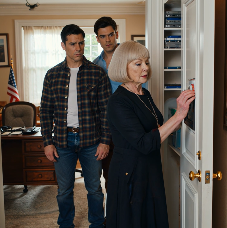 The Sunday my renovation crew opened my late husband’s office wall, I found a hidden room of names and tapes—and before nightfall, a federal badge was at my door asking what Thomas had really been hiding.