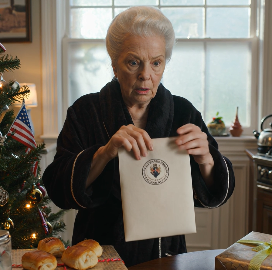 They promised Christmas breakfast at my house, but the only thing waiting under my tree wasn’t a ribboned gift or a sticky note from the grandkids—it was a county-stamped envelope with my own son’s name on it, and one line inside that made my knees go weak in a way age never has