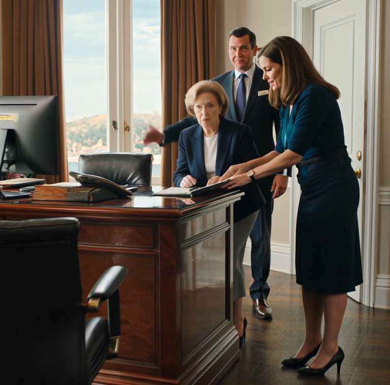 My son told the banker I was “confused” and tried to steer my hand onto a form—then the woman behind the desk shut the folder, ordered him out like he was a stranger, and in that one quiet moment I realized my children weren’t protecting me… they were positioning themselves