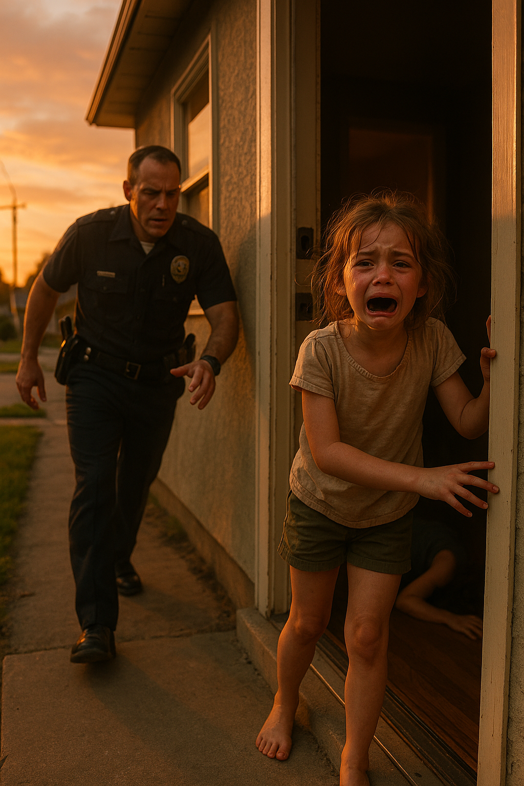Please Follow Me Home…” — The Little Girl Sobbed, And What The Officer Saw Inside Left Everyone In Tears