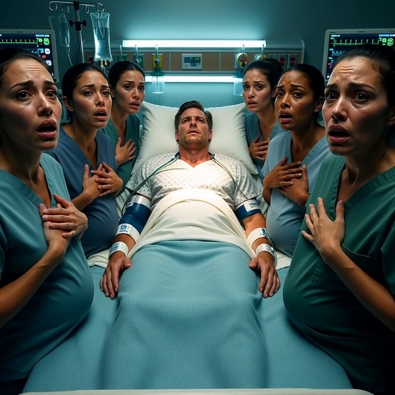 Six Nurses Pregnant at the Same Hospital—And the Father is the Hero Who’s Been in a Coma for Two Years! 😱 The Truth Behind Room 409 Will Leave You Speechless…