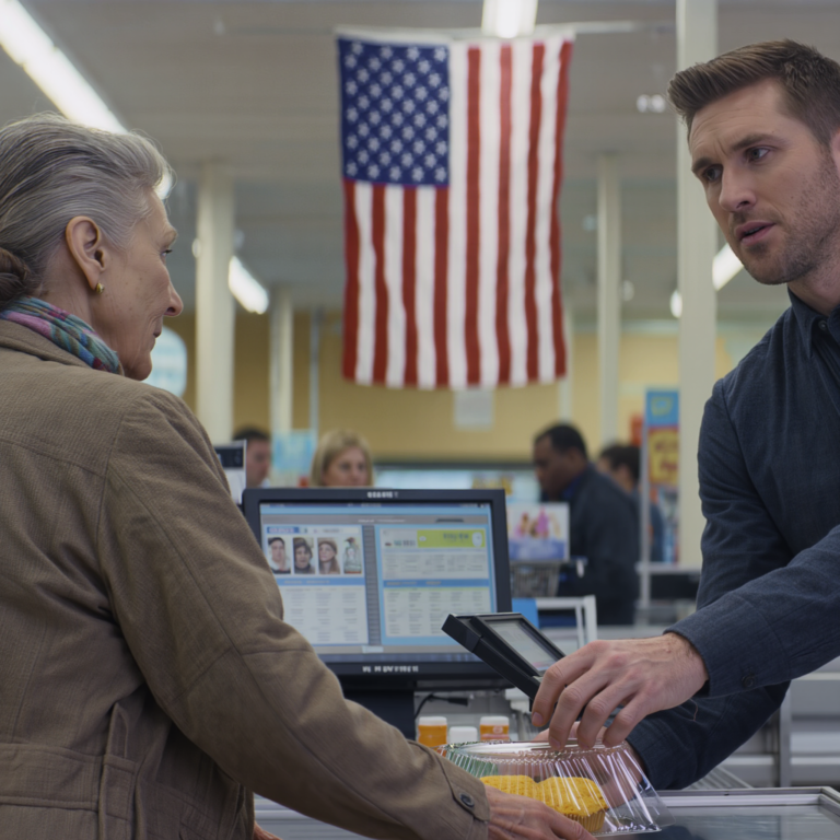 I stopped at the supermarket to buy a cake before visiting my daughter-in-law’s parents. I thought I’d be in and out, but the cashier suddenly caught my wrist, leaned in, and whispered a sentence that made my heart drop for a beat. I immediately slipped out the back door and hid by the loading dock to watch. Only 5 minutes later, what I saw in the parking lot made my spine go cold.