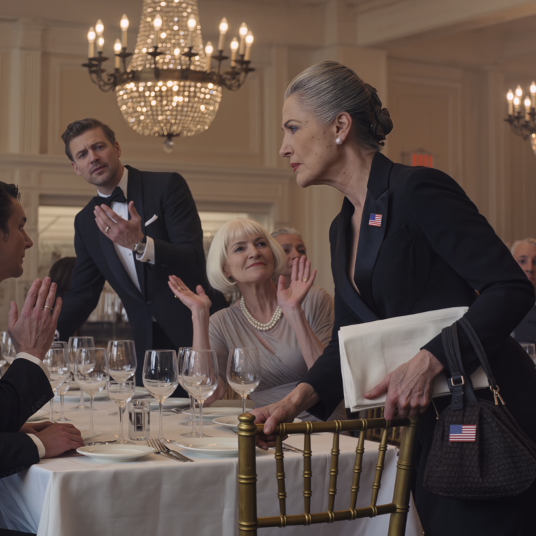 “rosa, go help in the kitchen! you’d be more comfortable with the staff!” my daughter’s fiancé said this at her rehearsal dinner. in front of seventy guests. his mother patricia just laughed and agreed. i stood up, looked him in the eye, and said “no.” what happened next is something he’ll never forget.