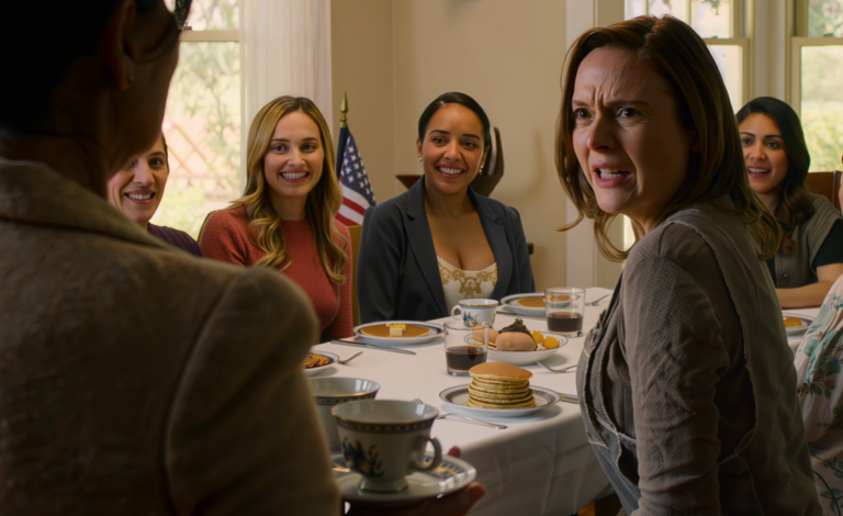 I served breakfast, but my daughter-in-law turned and humiliated me in front of her friends: “This old woman cooks terrible food. I can’t take it anymore.” They laughed like it was a celebration. I still smiled, cleared the table, then went to my room and made the call I had swallowed for two years. Two hours later, a moving truck pulled up hard, and she froze.