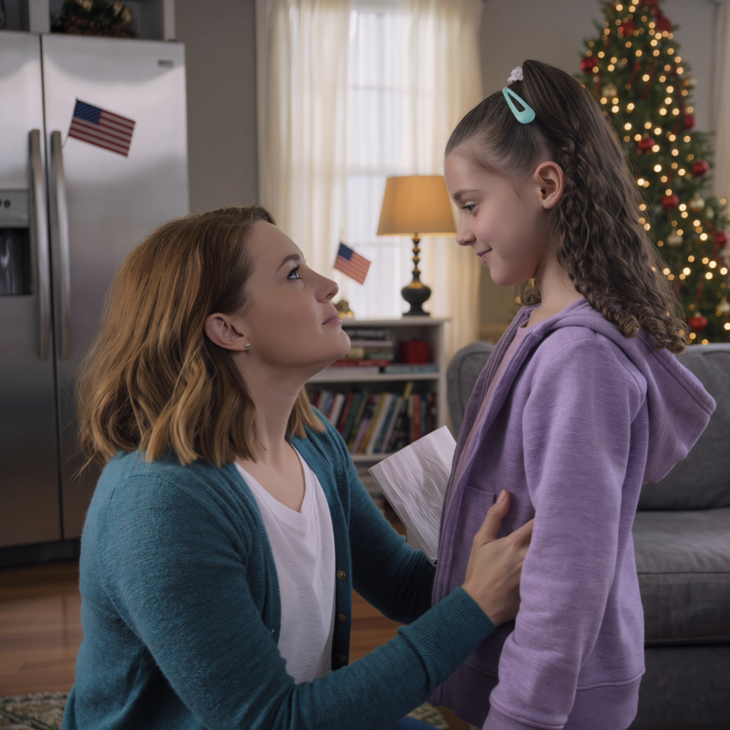 My 9-year-old woke up on Christmas Eve and found a note: “We need a break. Don’t call.” The rest of the family had gone to a beach resort without her. When I found out, I didn’t cry—I made a plan. Four days later, they found something on the kitchen table and the room went silent…