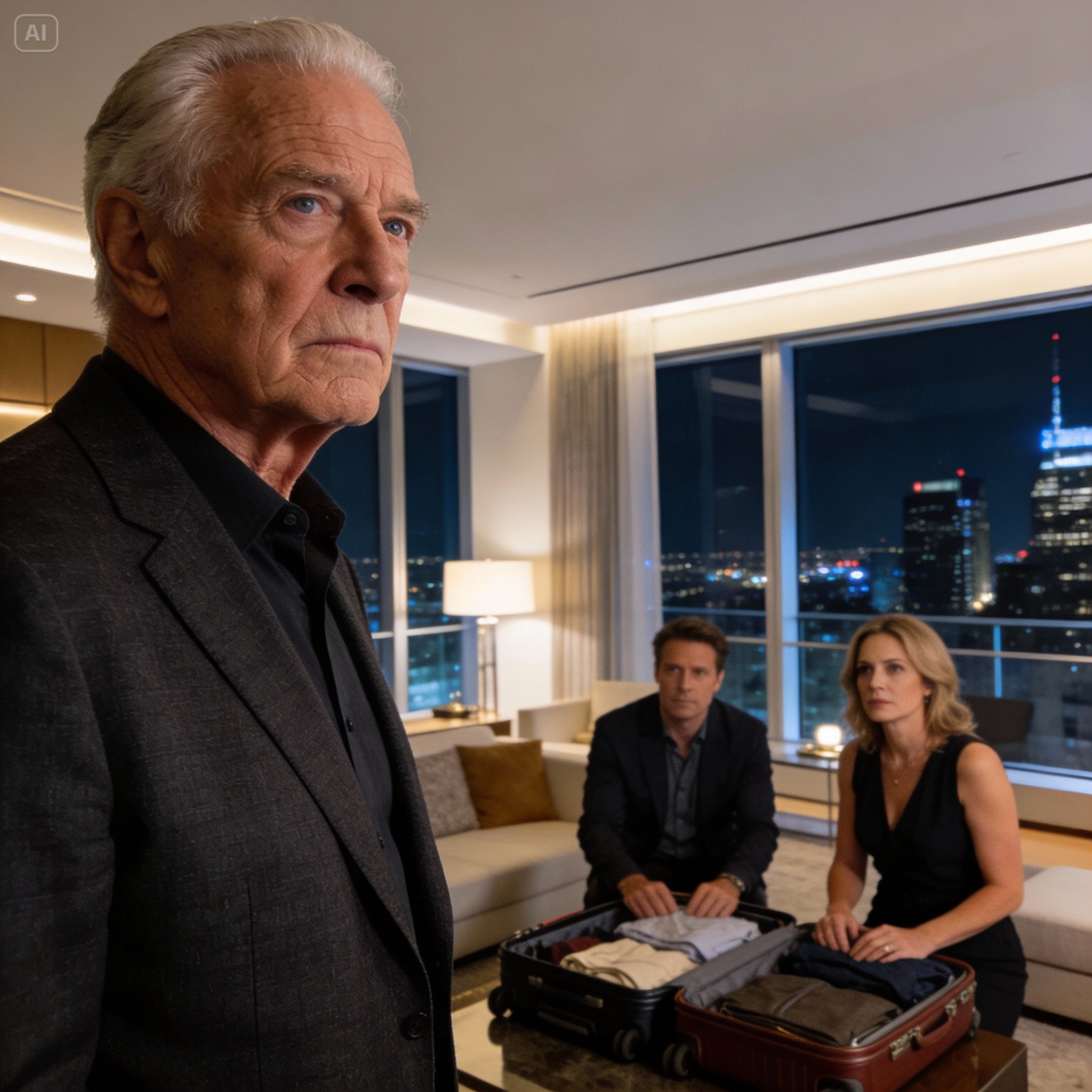 My parents moved into my grandfather’s penthouse after they lost their jobs. One night, his desk was ransacked. Grandpa pretended to go on vacation, but in reality, he hired a private investigator. What the investigator discovered almost made Grandpa faint. The son who betrayed his own father.