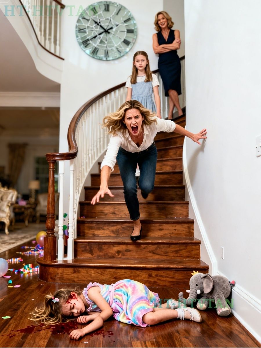 My niece pushed my four-year-old daughter down the stairs, saying, “She slapped me and she’s so annoying. I don’t want her here.” My sister laughed coldly. “Don’t worry, she’s fine. Kids fault and they get up. And if she doesn’t, guess we won’t have any more drama.” When I went to pick up my daughter, she wasn’t moving. I immediately …