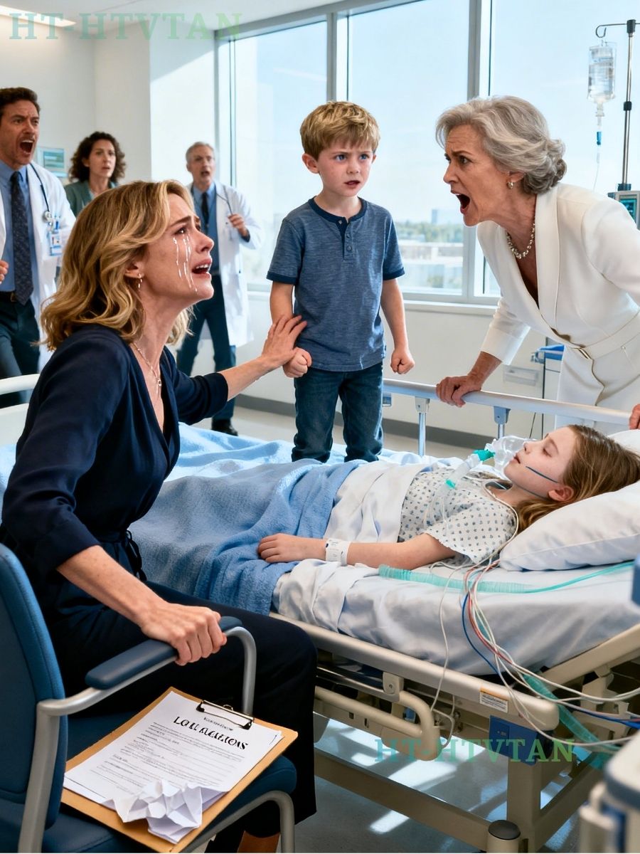 At My Daughter’s Hospital Bed, My Sister Whispered Loudly, “Maybe It’s Better If She Doesn’t Survive – Her Mother Is A Curse.” Relatives Agreed. My 7-year-old Son Stood Up: “Aunt Lisa, Should I Tell Everyone What You Did When Mom Was Asleep…