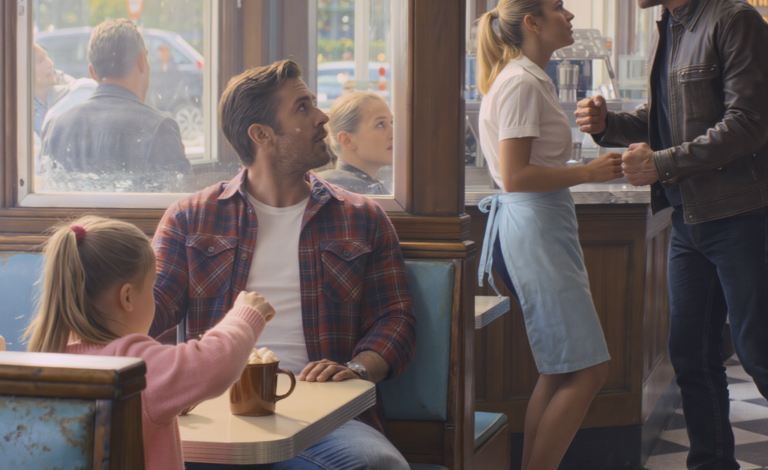 He slapped a single dad in a hometown cafe, and the room went so quiet you could hear marshmallows sinking