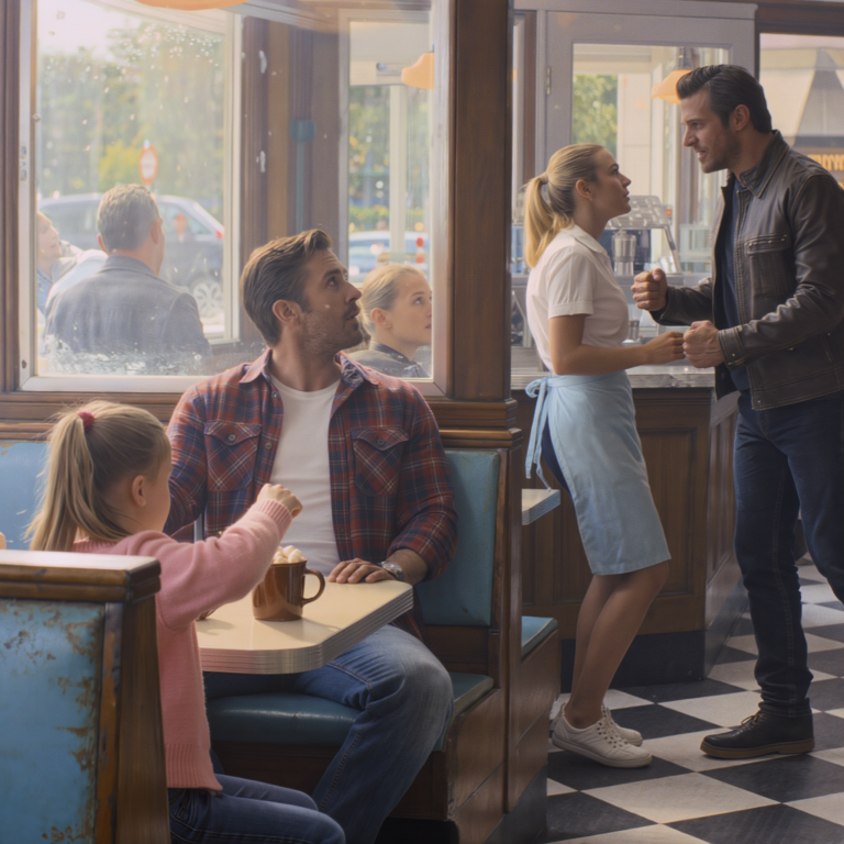 He slapped a single dad in a hometown cafe, and the room went so quiet you could hear marshmallows sinking