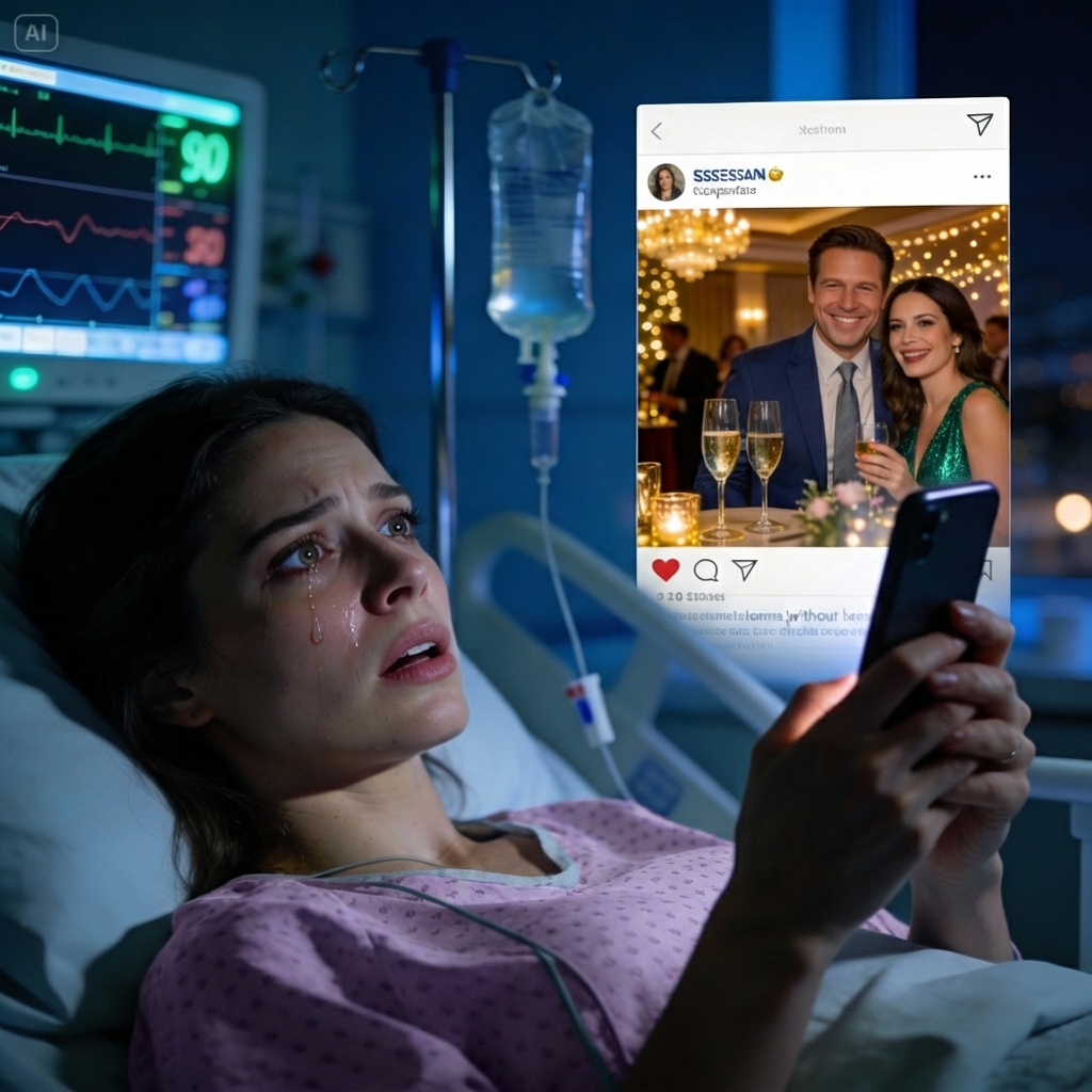 The IV dripped quietly and steadily. The doctor whispered, “They’re gone.” I tried to sit up but couldn’t. “A party?” I asked, my voice thin. He only nodded, his face full of pity. I reached for my phone, my fingers trembling…