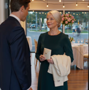 At my son’s wedding, he snapped, “Leave now, Mom. My wife doesn’t want you here.” I walked out without a word. The next morning, he called again: “Mom… I need the house file.” I paused, then replied with four words he’ll never forget…