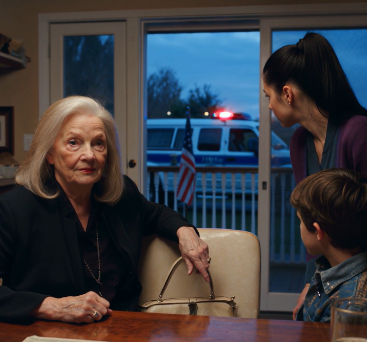 I invited the whole family to dinner to talk about my will. My daughter-in-law was smiling in a way that felt strangely forced. Out of nowhere, my grandson hugged me tight and whispered, “Grandma, Mommy put her diamond necklace in your purse.” I froze, my hands and feet turning ice-cold. While no one was paying attention, I quietly slipped the necklace back into my daughter-in-law’s bag. Ten minutes later…