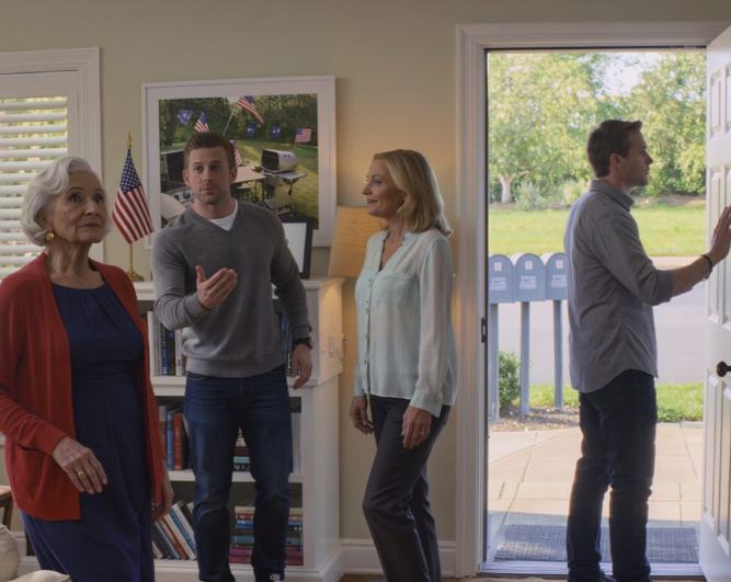 In my son’s living room, he said loudly: “Mom, apologize to my mother-in-law right now—if not, go home first for me!” She smiled as if she had already secured the win. I stood up, said exactly three words, then walked straight out. Two weeks later… rapid knocking sounded—my son was standing there, panicked and desperate.