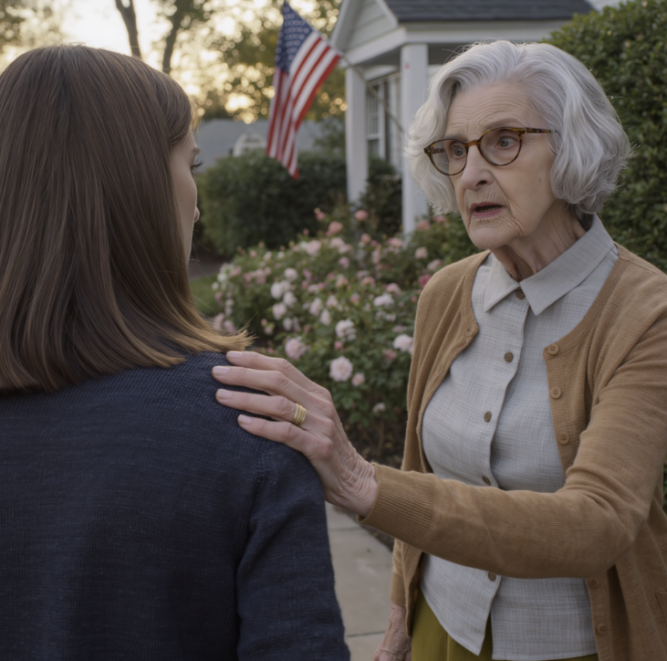 I felt something was off in my house, so I pretended to grab my suitcase to visit my sister and quietly came back to watch from a distance; just as my heart was pounding, an elderly neighbor touched my shoulder and whispered, “Wait until midnight—you’ll see everything.” I held my breath as the door opened, a strange car pulled up, laughter echoed in the living room… and what appeared when the clock hit 12 left me frozen.