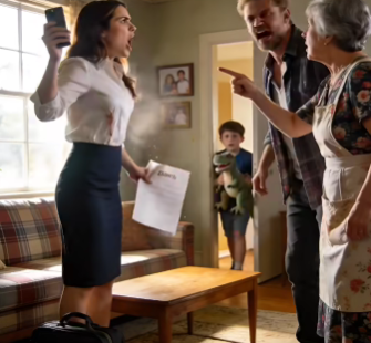 After Returning From A Business Trip, The Woman Hurried To Her Mother-In-Law’s Country House To Pick Up Her Husband And Son. But As She Approached The Fence, She Froze When She Overheard Her Husband’s Words…