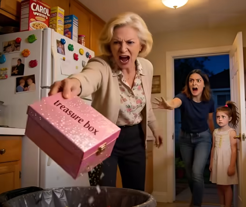 My 9-Year-Old Got A Pink “Treasure Box” From My Grandmother. “For Your Future,” It Said. My Mom Threw It In The Trash. “It’s The Old Woman’s Garbage,” She Said. I Didn’t Cry. I Took It Out And Found A Booklet Inside. Ten Hours Later, The Police Were Involved…