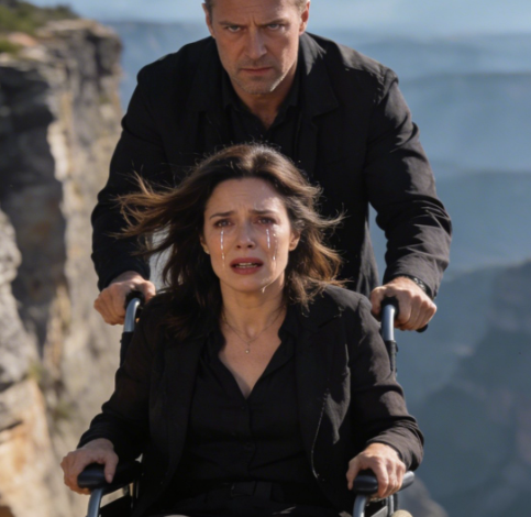 My husband shoved my wheelchair toward the edge the moment I refused to hand over my $3,000,000 inheritance. “Give me all the money, or once you’re gone, it’ll all be mine,” he hissed, like my life was just paperwork to him. I was crying, begging, shaking so hard I could barely breathe—but he didn’t care. When it was “over,” he drove home smiling, already spending my money in his head… until he froze at the front door. Our house was packed with strangers, standing in silence like they were waiting for him, because…