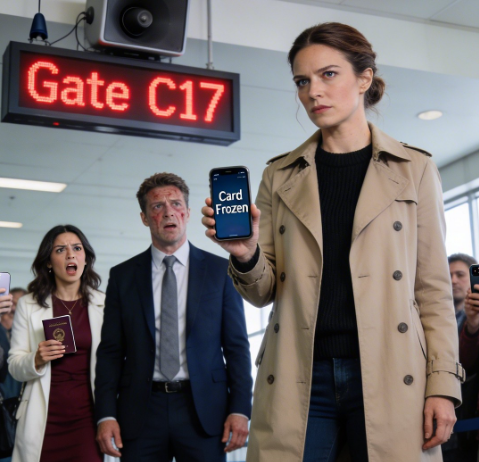 I froze my card the moment I saw my husband at the airport—with his “business trip” wrapped around another woman. Minutes later, their names blasted over the loudspeaker… and his perfect lie started collapsing in public.