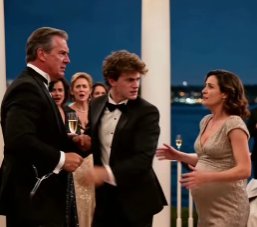 ““Dad, what the hell did you just do?” The mansion overlooking Greenwich Harbor glittered like a lie. White linen, crystal glasses, a jazz trio soft enough not to offend money. It was Logan Hale’s eighteenth birthday, and his father insisted the night look flawless—because in Bennett Hale IV’s world, appearance wasn’t decoration. It was armor. Vivian Hale stood near the terrace doors, eight months pregnant, posture straight but brittle. Her smile belonged in photographs. Her eyes didn’t. They tracked Bennett the way prey tracks a storm. Bennett moved through the crowd with polished dominance—real-estate titan, board member, benefactor. Men deferred. Women laughed a beat too long. Problems evaporated around him. Especially the kind that left marks. Logan stepped to the microphone. “Thank you all for coming,” he began, voice steady. He scanned the crowd and found his mother. She looked small beneath the lights. Then Bennett approached her. “Stand up straighter,” Bennett murmured, smile fixed for the guests. “You look weak.” “I’m fine,” Vivian whispered. Under the tablecloth, Bennett’s hand clamped around her wrist. Vivian flinched. “Don’t embarrass me.” The sound cracked across the terrace—sharp, unmistakable. Vivian’s head snapped sideways. The baby shifted violently under her dress. A glass shattered somewhere. The music stumbled but didn’t stop. Fifty guests froze. No one moved. Bennett adjusted his cufflink like he’d brushed off dust. “Smile,” he said to her quietly. “Or I’ll give them something real to talk about.” Logan’s breath left his body. The microphone screeched as his grip tightened. He stared at his father—not at a powerful man, but at something smaller and uglier. “Dad,” Logan said, voice shaking with fury, “what the hell did you just do?” Bennett turned slowly, expression cool. “Lower your voice.” Vivian’s eyes met Logan’s. And in that split second he saw it—the years of silence, the practiced endurance, the fear hidden under elegance. This wasn’t new. This was routine. Something in Logan fractured—and hardened at the same time. “Get away from her,” he said. A murmur rippled through the crowd. Investors. Judges. Politicians. All watching. Bennett’s smile sharpened. “Careful, son. Everything you have is because of me.” Logan looked around at the silent guests, the complicity disguised as discomfort. And he understood the scale of it: this wasn’t just a violent moment. It was a system. “Then I’ll build something without you,” Logan said quietly. That night, he walked his mother inside, away from the terrace and the applause that resumed too quickly. And by morning, he had changed his college major. Pre-law. Because if his father owned rooms… Logan would learn to own courtrooms. Due to Facebook’s text limit, the rest of the story is shared in the comments  below.Dad, what the hell did you just do?”